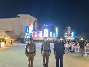 พ.ต.อ.เมธา  วงศ์อนันต์นนท์  รอง ผบก.ฯ รรท.ผกก.สภ.วิเศษชัยชาญ พร้อมกำลังดูแลความสงบเรียบร้อยาน มหกรรมดนตรี “Ang Thong Misic From The Mill”